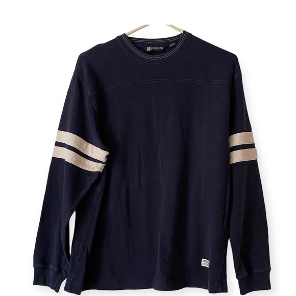 American Eagle Shirt Mens Size Medium Pull Over‎ LongSleeve Blue - Picture 1 of 8